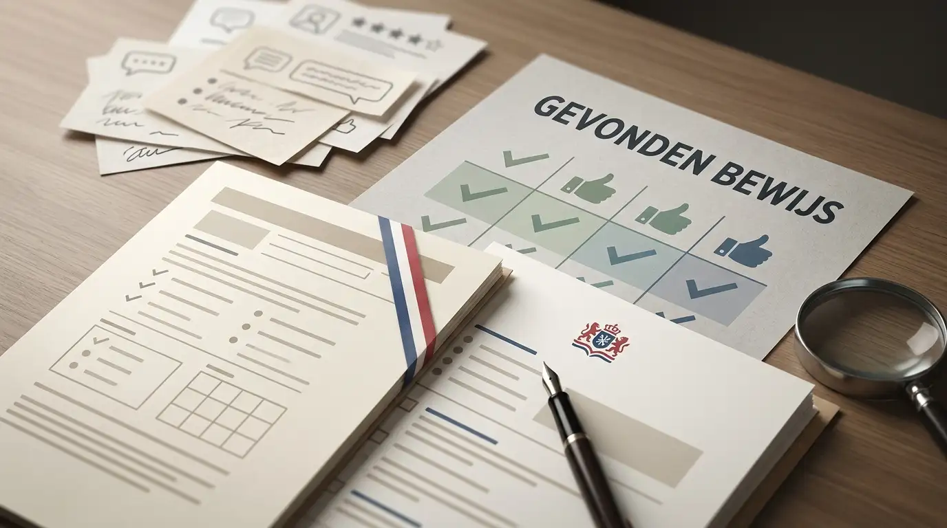 Illustratie van vier bewijsniveaus voor het beoordelen van Rizz Casino